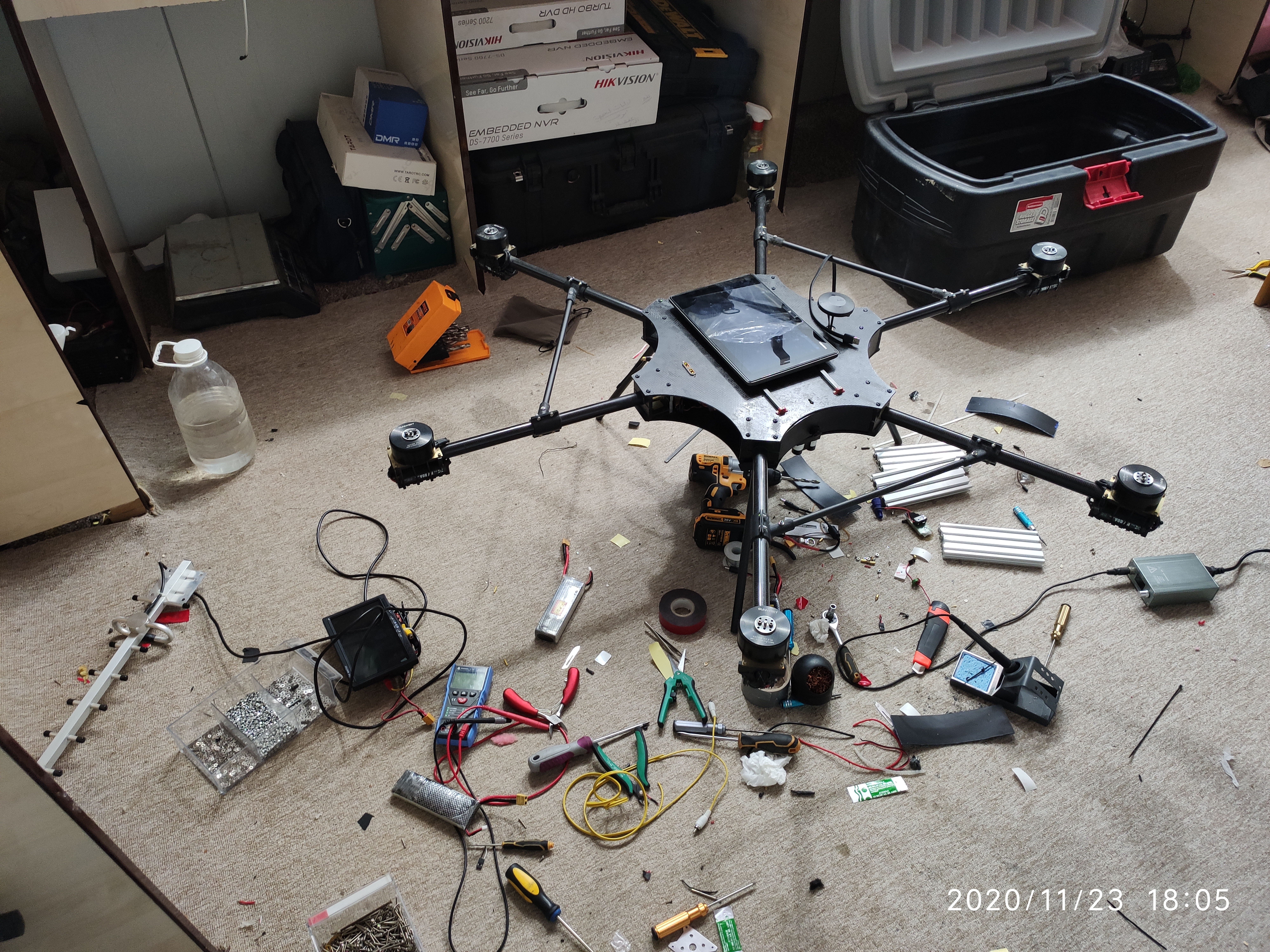 Hexacopter outdoors